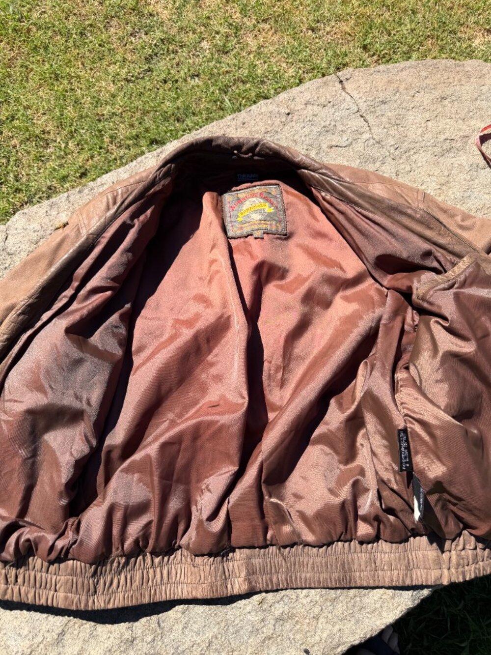 Wilsons Adventure Bound Genuine Leather Thinsulate Bomber Jacket Men's LT - Picture 12 of 13